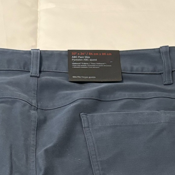 Lululemon ABC pant slim 33 x 34”L - Picture 4 of 4